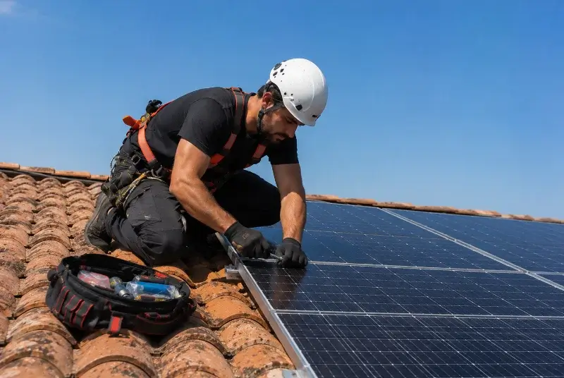 Maintenance et monitoring de panneaux solaires à Châteauneuf