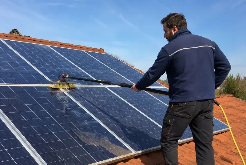 Nettoyage et entretien de panneaux solaires à Châteauneuf