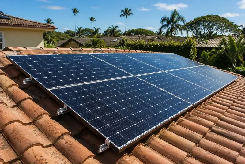 Installation de panneaux solaires à Châteauneuf